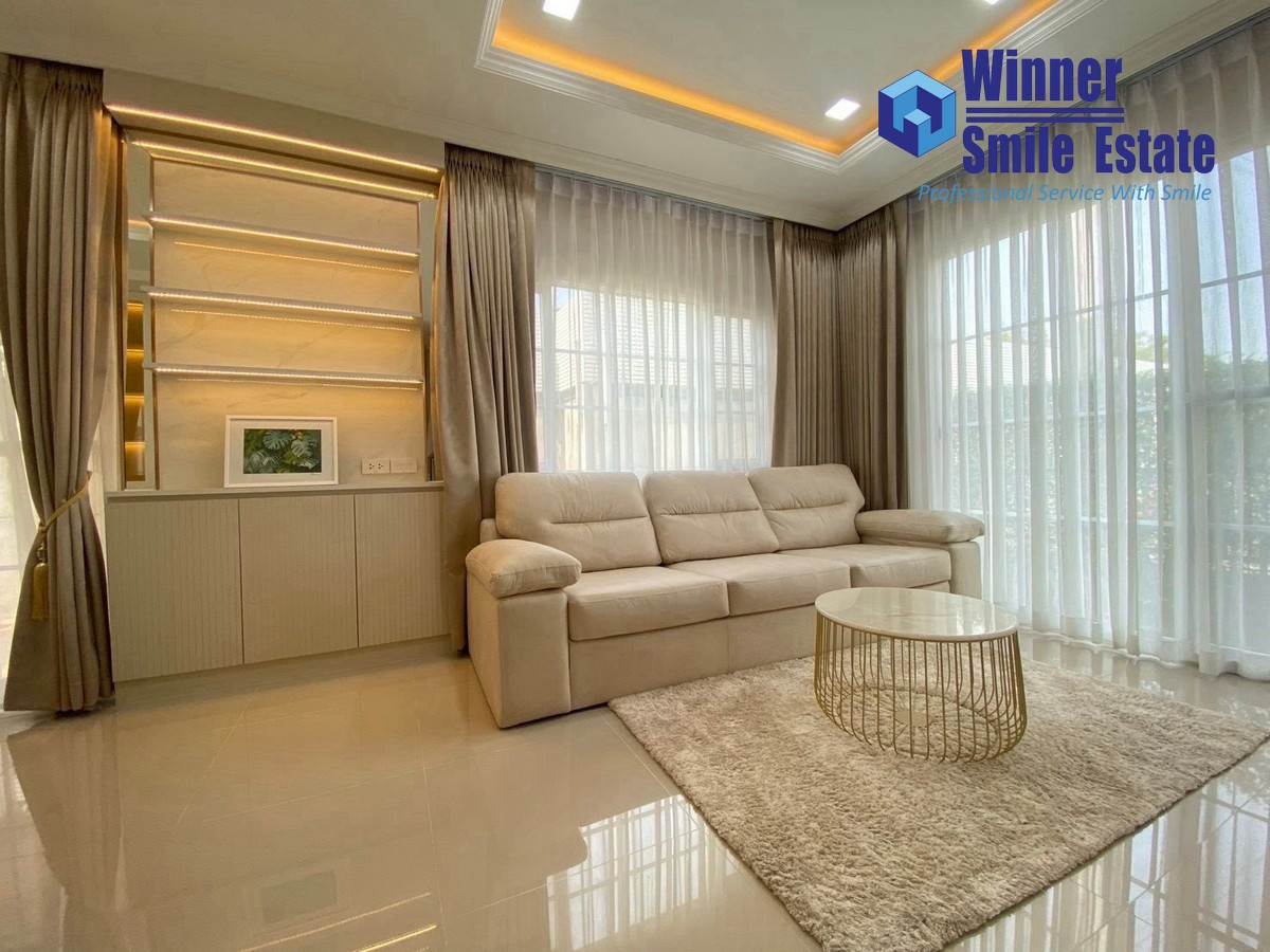 Detached House for Rent : Golden Neo Sukhumvit-Lasalle (Soi Sukhumvit 113) – Beautiful, Fully Furnished