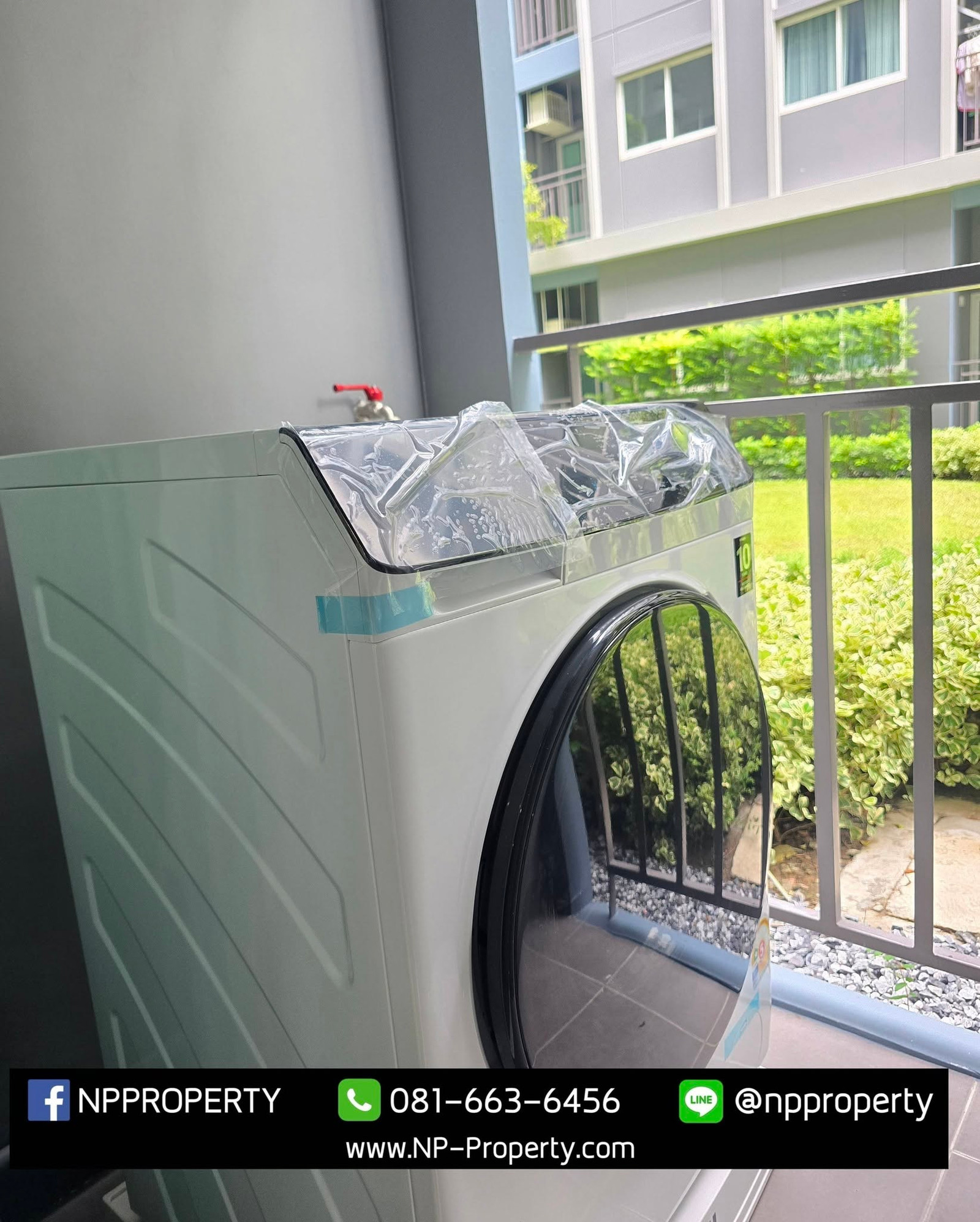🔥🌿 ชั้น 1 วิวสวน + เครื่องซักผ้าฝาหน้า…6,800 บาท/เดือน! 🧺🏡✨ 🏢 คอนโด EARN อมตะนคร – รูปที่ 2