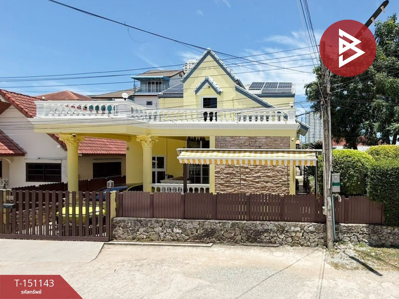 Single house for sale, area 1 ngan 50 sq m, Bang Lamung, Chonburi, near the sea.
