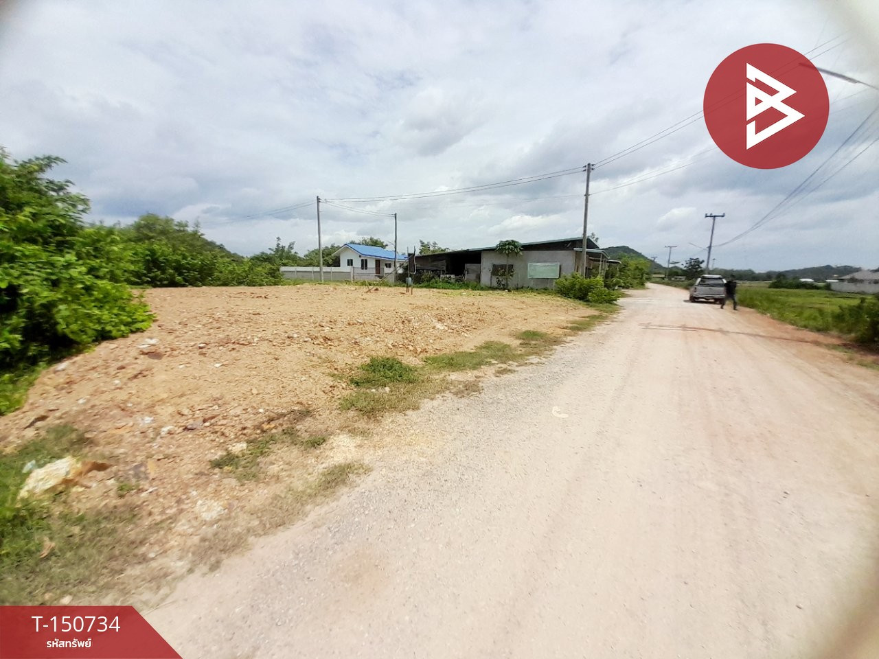 Land for sale, area 99 sq m., Hin Kong, Ratchaburi, corner plot, next to the road on both sides. – รูปที่ 3