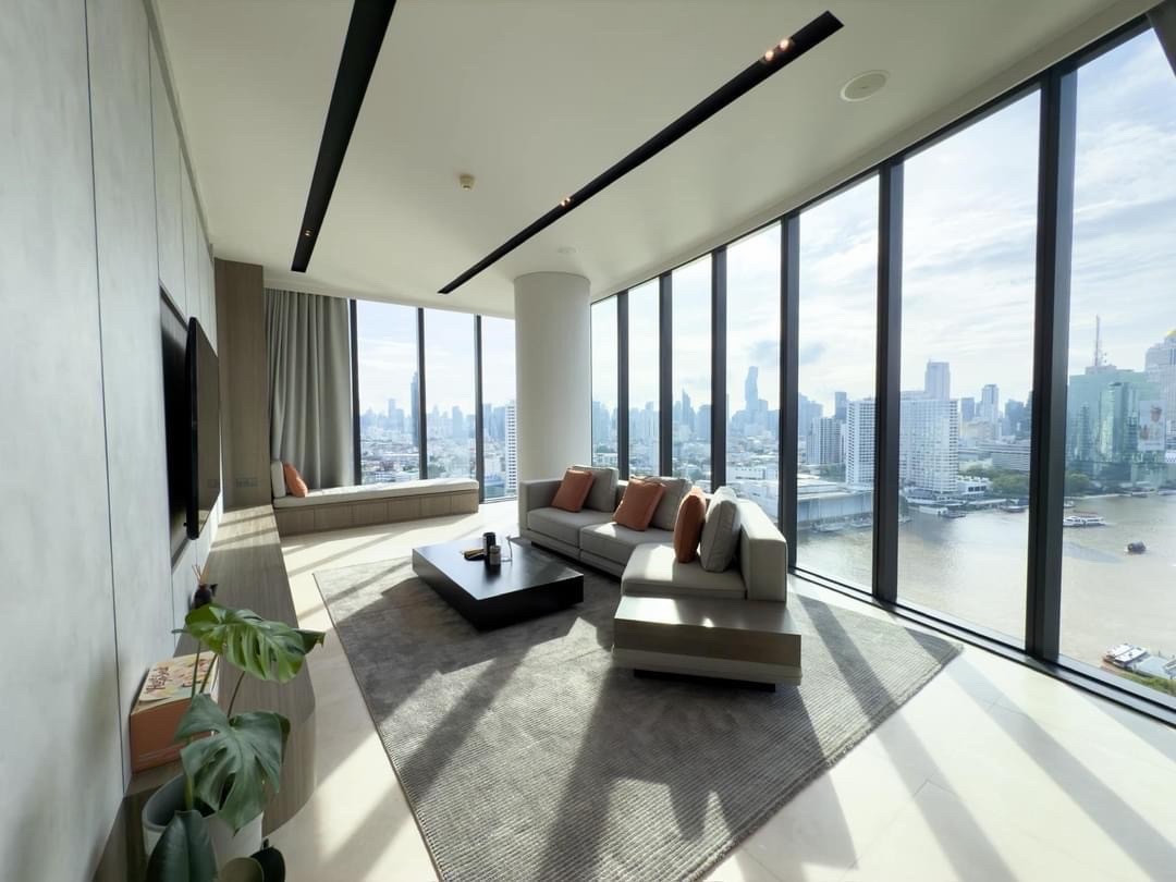 Luxury 2 Bedroom Riverfront Condo for Rent Banyan Tree Residences Riverside Bangkok 178 sq.m High Floor Panoramic River View Near ICONSIAM Luxury 2 Bedroom Riverfront Condo for Rent Banyan Tree Residences Riverside Bangkok 178 sq.m High Floor Panoramic River View Near ICONSIAM