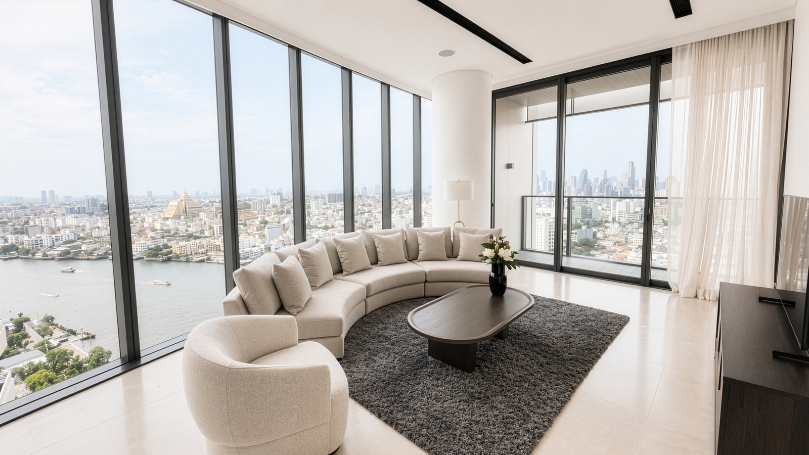 Luxury 2 Bedroom Riverfront Condo for Rent Banyan Tree Residences Riverside Bangkok 178 sq.m High Floor Panoramic River View Near ICONSIAM Luxury 2 Bedroom Riverfront Condo for Rent Banyan Tree Residences Riverside Bangkok 178 sq.m High Floor Panoramic River View Near ICONSIAM