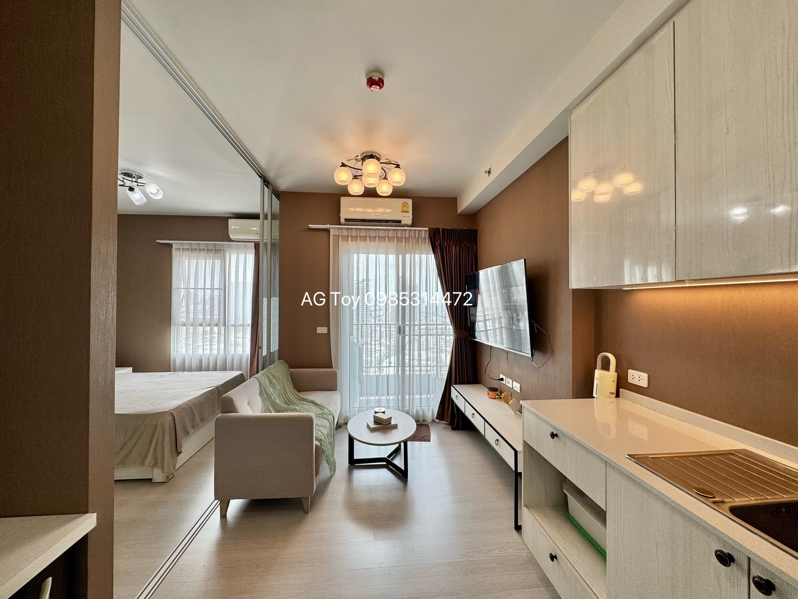 Urgent sale, corner room, private zone, beautiful view, beautifully decorated, never rented out, Chapter one shine Bangpo Urgent sale, corner room, private zone, beautiful view, beautifully decorated, never rented out, Chapter one shine Bangpo