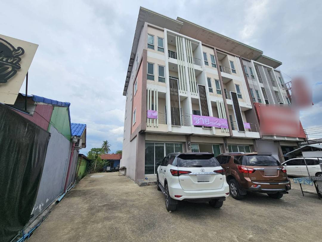 4-story commercial building for sale, prime location next to main road 3111, Sam Khok, Pathum Thani, plus land on the side, total 43.9 sq m. – รูปที่ 2