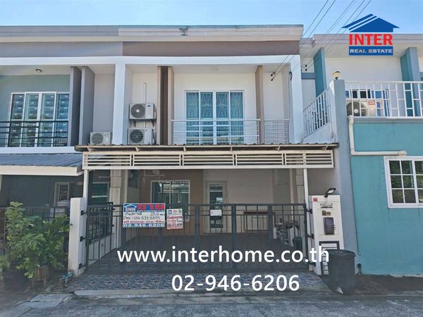 ทาวน์เฮ้าส์ 2 ชั้น 18.6 ตร.ว. หมู่บ้านพฤกษาทาวน์เน็กซ์ รามอินทรา-วงแหวนฯ ซอยพระยาสุเรนทร์40 ถนนรามอินทรา ถนนพระยาสุเรนทร์ เขตคลองสามวา กรุงเทพมหานคร 