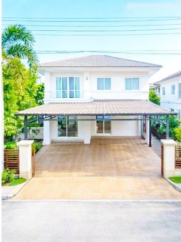 Ratchaphruek Rattanathibet detached house with 3 bed 3 bathnear Tha It Fresh Market 1.2 km. Land siz