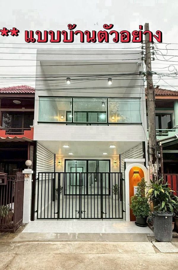 For Sale  2-story townhouse in Sanambin Nam (Soi Nonthaburi 20, Yaek 1/7) – renovated and ready to move in , newly renovated , Bang Kraso , Mueang Nonthaburi , Nonthaburi , CX-174229