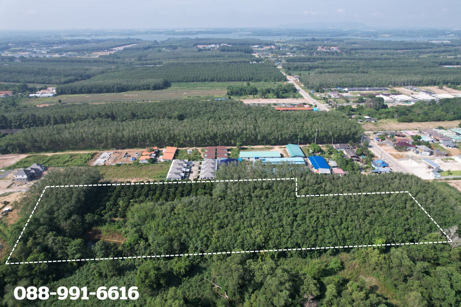 Land for sale, 14 rai, width 60 m., next to Mae Nam Khu Road, Soi 4, light yellow city plan. The  is selling it himself. – รูปที่ 4