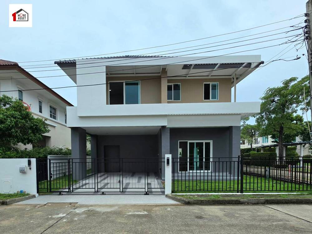 Single house for sale, corner house, Thara Ratchaphruek - Pinklao, newly renovated, good location, next to Ratchaphruek Road, Nakhon In and Si Rat Expressway.