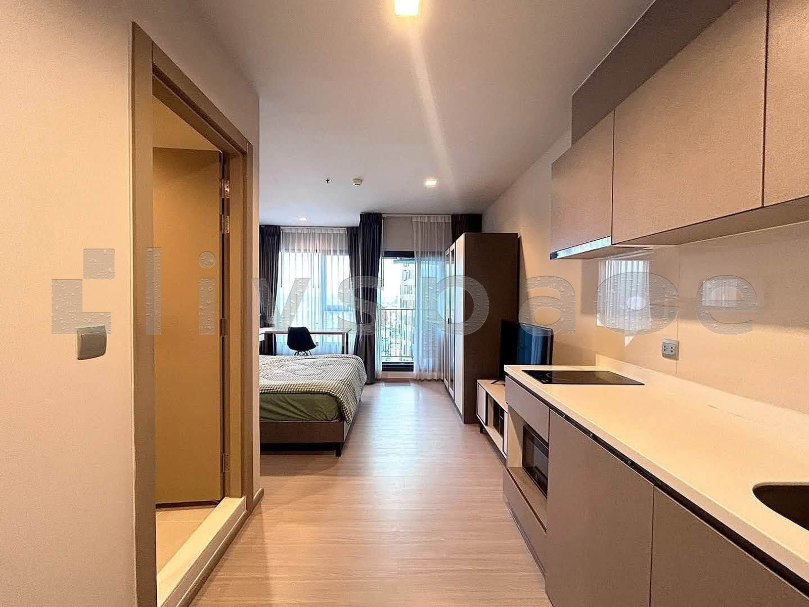 ▚ L1JC0Bツ ให้เช่า Life Asoke Rama 9 Studio 26ตร.ม. ราคาดี เฟอร์และเครื่องใช้ไฟฟ้าครบ พร้อมเข้าอยู่✨ – รูปที่ 4