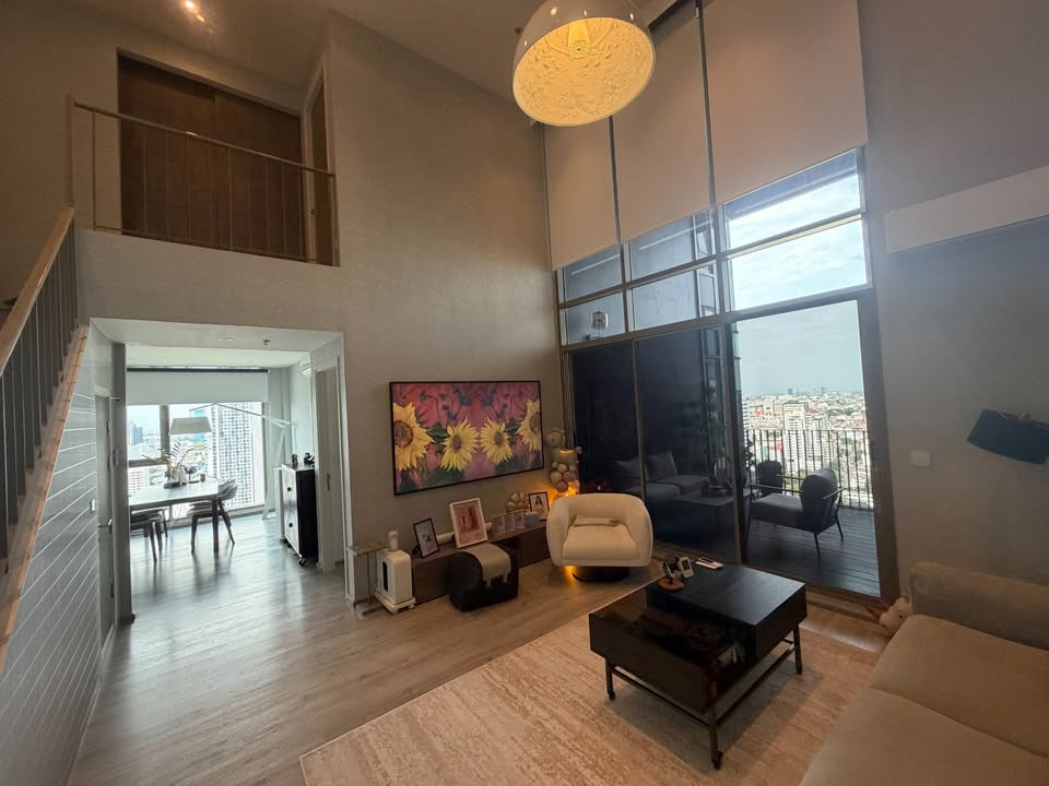 Rare unit 3 bedrooms with Duplex for rent at Rhythm ekkamai estate – รูปที่ 2