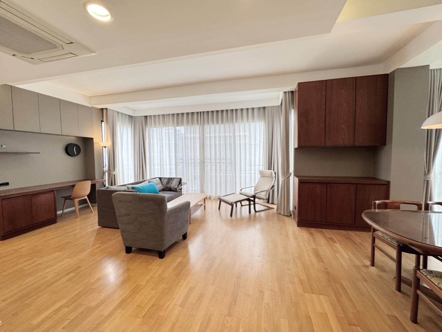 RENT !! Condo Amanta Ratchada, MRT Thailand Cultural Centre, 3 Beds, Tower 2, Fl. 3, Area 115 sq.m., Rent 40,000 Baht (Corner room) – รูปที่ 4