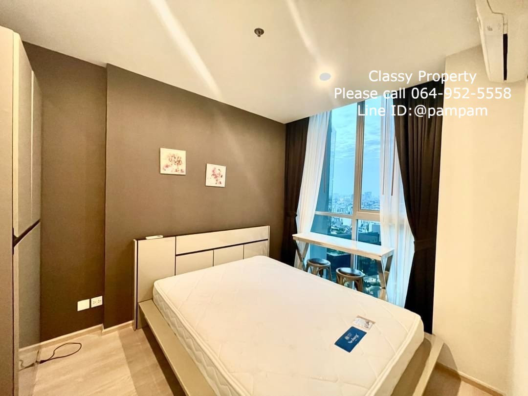 Condo for rent : Noble Revolve Ratchada1 1Bedroom  High floor Fully furnished near MRT Cultural Centre 14,000 baht only 🔥🔥🔥