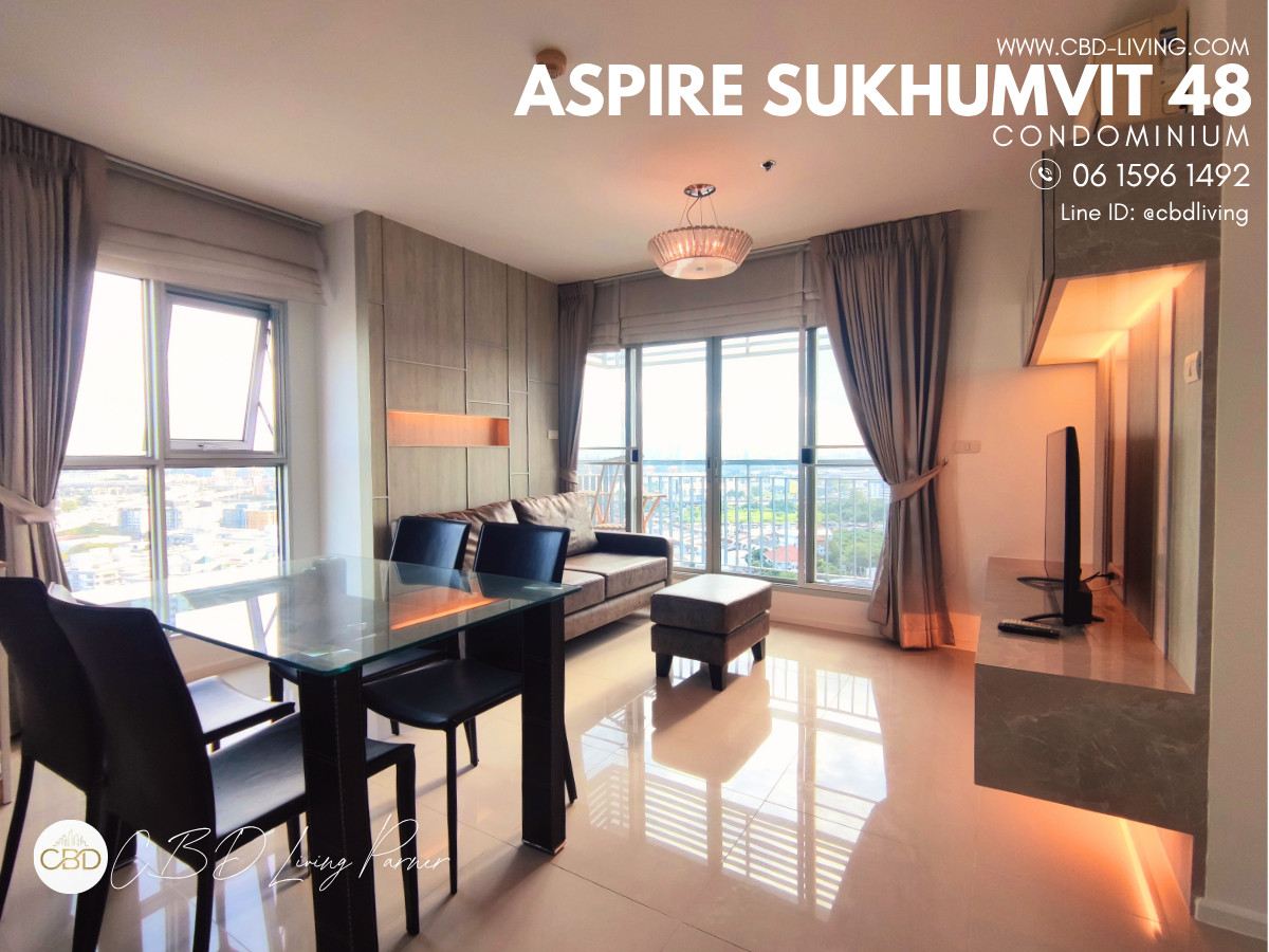 🅕🅞🅡 🅡🅔🅝🅣 Aspire Sukhumvit 64 Large room 64 sq.m. 2 bedroom 2 Bathroom Fully furnished and Ready move-in 🅕🅞🅡 🅡🅔🅝🅣 Aspire Sukhumvit 64 Large room 64 sq.m. 2 bedroom 2 Bathroom Fully furnished and Ready move-in
