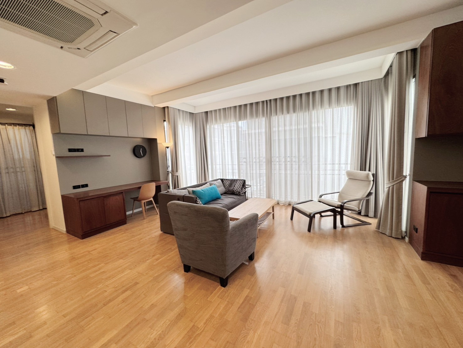 RENT !! Condo Amanta Ratchada, MRT Thailand Cultural Centre, 3 Beds, Tower 2, Fl. 3, Area 115 sq.m., Rent 40,000 Baht (Corner room) – รูปที่ 2