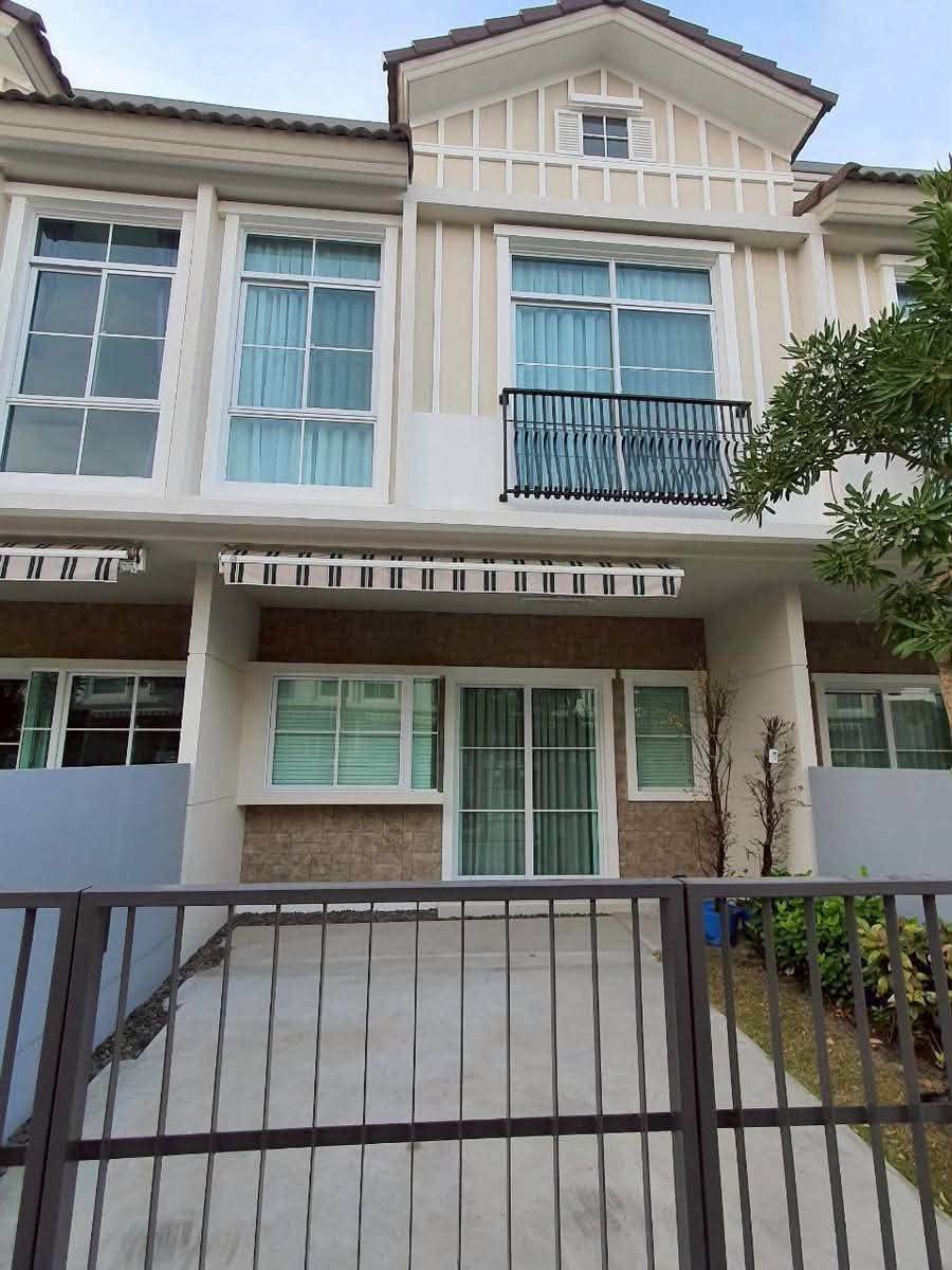 H260226 Indy 4 bangna km7 townhome, 90 sqm, 2 bed 3 bath, fully built in, 32k/month