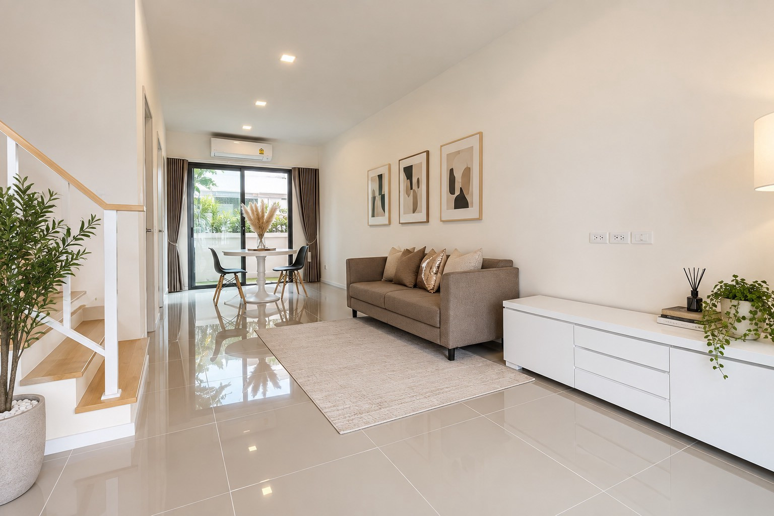 #For rent, 2-story townhome, Reseo Home Ramintra - Chatuchot project, premium Japanese style townhome, 3 bedrooms | 2 bathrooms | Rent 18,500 baht/month, common fees included. – รูปที่ 2