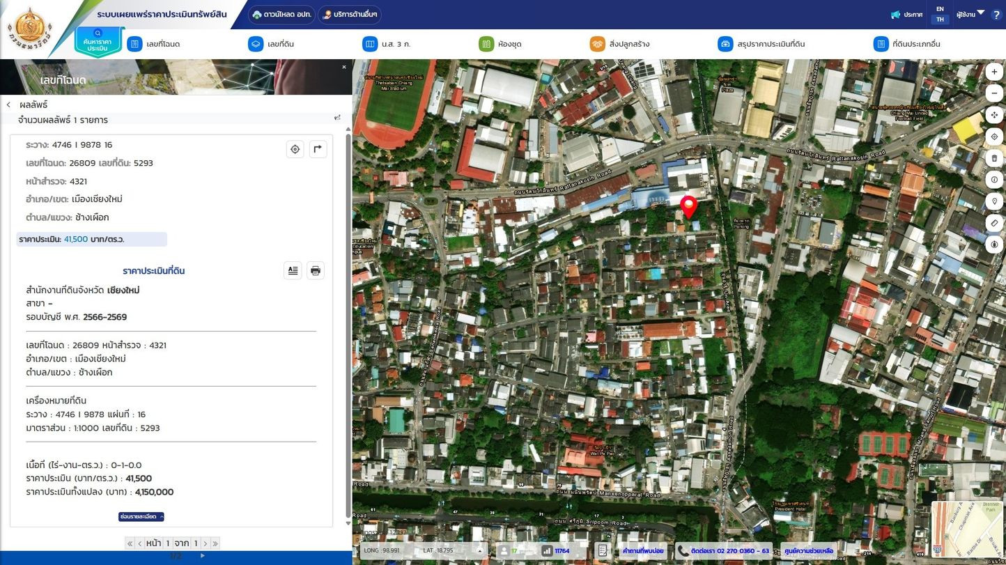 Empty land for sale, already filled, 100 sq m, in the heart of Chiang Mai city. Near the moat of Jang Si Phum, only 450 meters. – รูปที่ 2