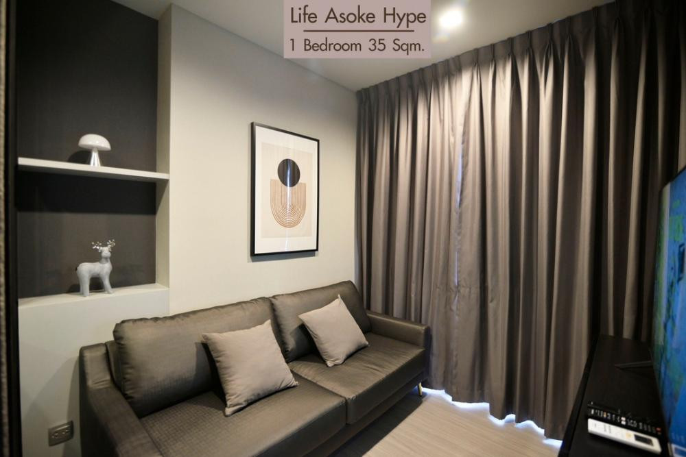 PFD-01514 Condo for rent Life Asoke Hype : Bright &amp; Fully Furnished 🤍 Bright, Airy &amp; Comfortable, Fully Furnished 