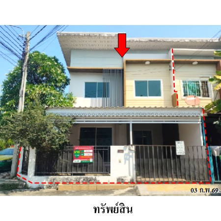 ทาวน์เฮ้าส์หลังมุม 2 ชั้น ทำเลดี เดอะโมดิช บางบัวทอง แปลงมุมเนื้อที่กว้าง 23.6 ตร.ว. หน้ากว้างติดถนน 2 ด้าน (ซอย 41) เดินทางสะดวกใกล้ถนนลำโพ รถไฟฟ้าสายสีม่วง และเซ็นทรัล เวสต์เกต คุ้มค่าราคา 1,949,000- – รูปที่ 2