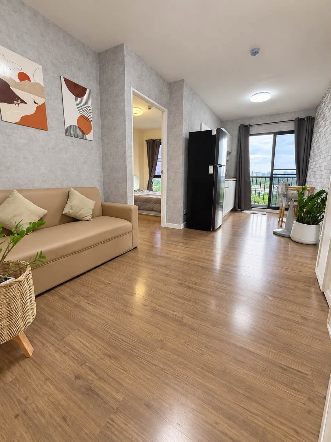 For Rent: iCondo Ngamwongwan 2 – 2-Bedroom Corner Unit Near the Ministry of Public Health