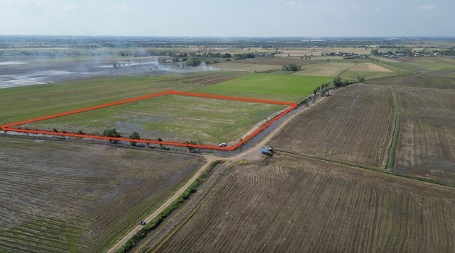 Empty land for sale (Currently it is rice field), area 20 rai, beautiful square shape, Wang Phatthana Subdistrict, Bang Sai District, Phra Nakhon Si Ayutthaya Province. – รูปที่ 3