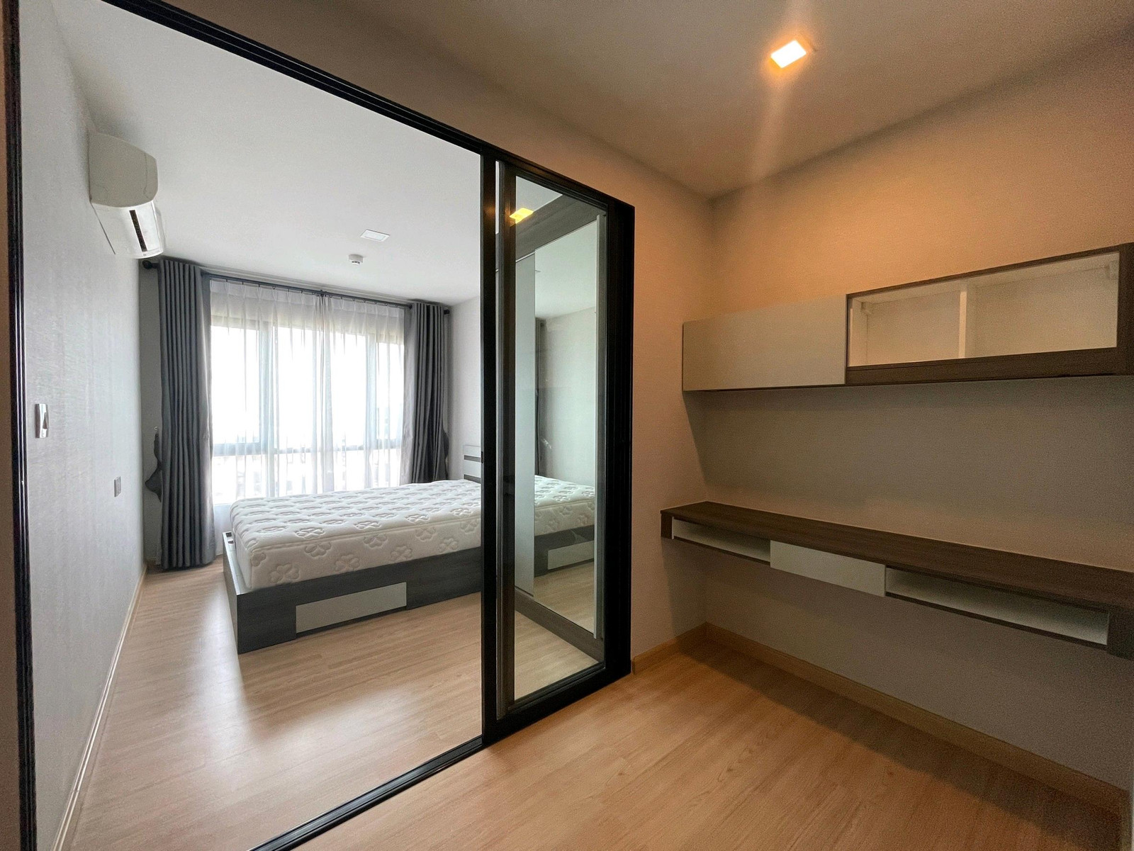 📣 Condo for rent Knightsbridge Sky City Saphan Mai 🏢 next to BTS Sai Yut 🚆 0M. Good location ✨️ Beautiful room, good view, fully furnished ✅️ Ready to move in 🔥 Only 11,000/month