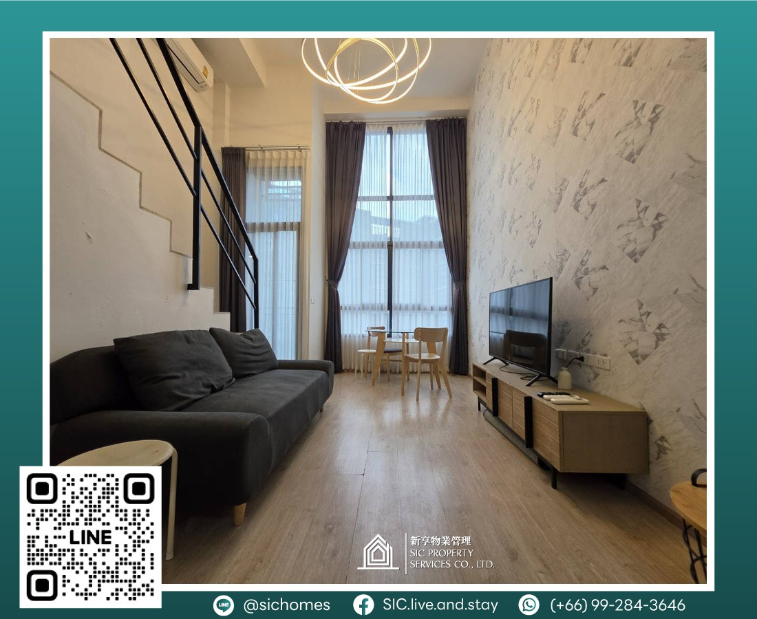 For rent ✨IDEO New Rama 9 ✨Duplex 1 bedroom near Ramkhamhaeng University and ARL Ramkhamhaeng🏫😍