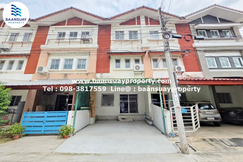 For rent, 3-story townhome, Prachasuk Village. Lake and Mall Rama 2 Soi 60/1, ready to move in, near Big C Rama 2. For rent, 3-story townhome, Prachasuk Village. Lake and Mall Rama 2 Soi 60/1, ready to move in, near Big C Rama 2.