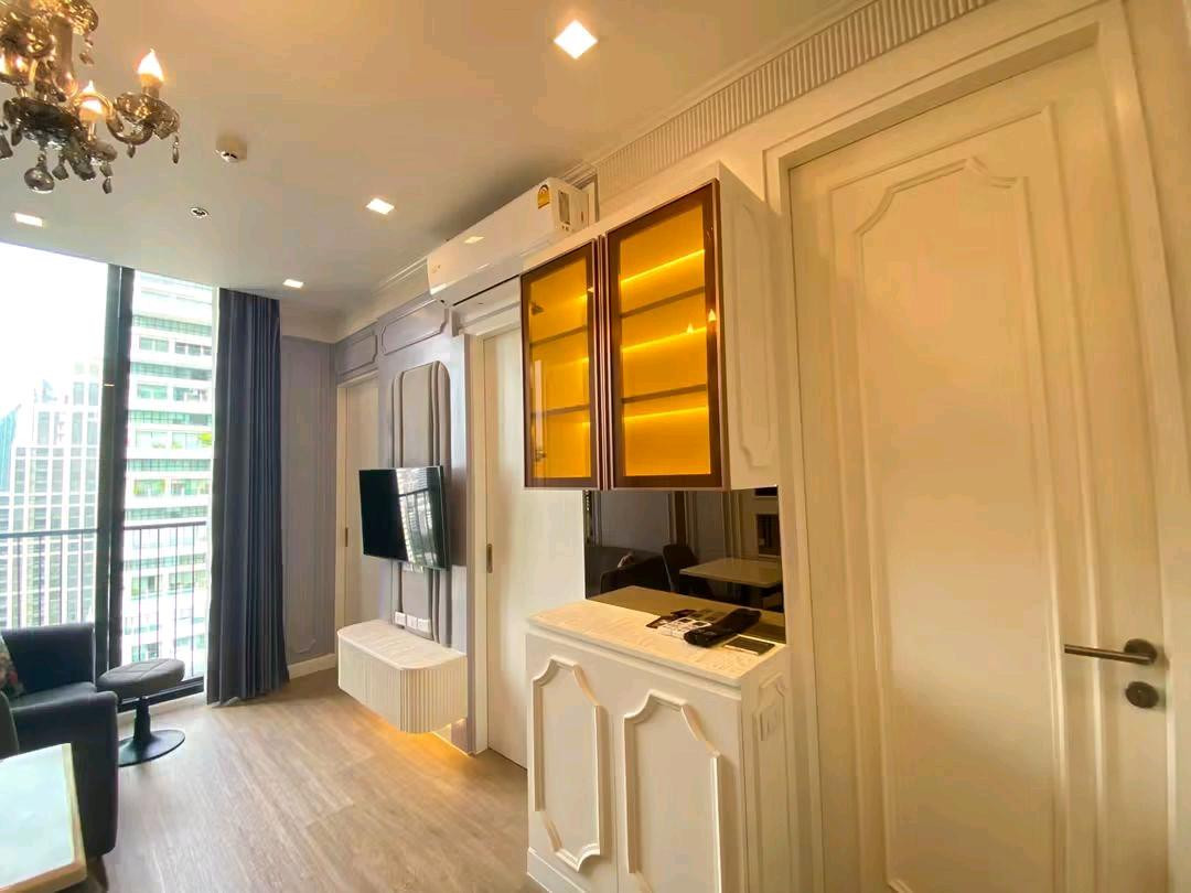 🚆 Next to BTS Phaya Thai + Airport Rail Link | Open city view, not blocked by buildings | Large room 45 sq m., ready to move in. – รูปที่ 3