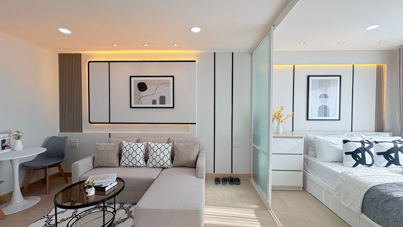 💥 Ready to move in 💥 Lumpini Ville Ramkhamhaeng 26, large room 32.63 sq m., with furniture + electrical appliances. Beautifully decorated and ready to move in 🛋️✨ 💥 Ready to move in 💥 Lumpini Ville Ramkhamhaeng 26, large room 32.63 sq m., with furniture + electrical appliances. Beautifully decorated and ready to move in 🛋️✨