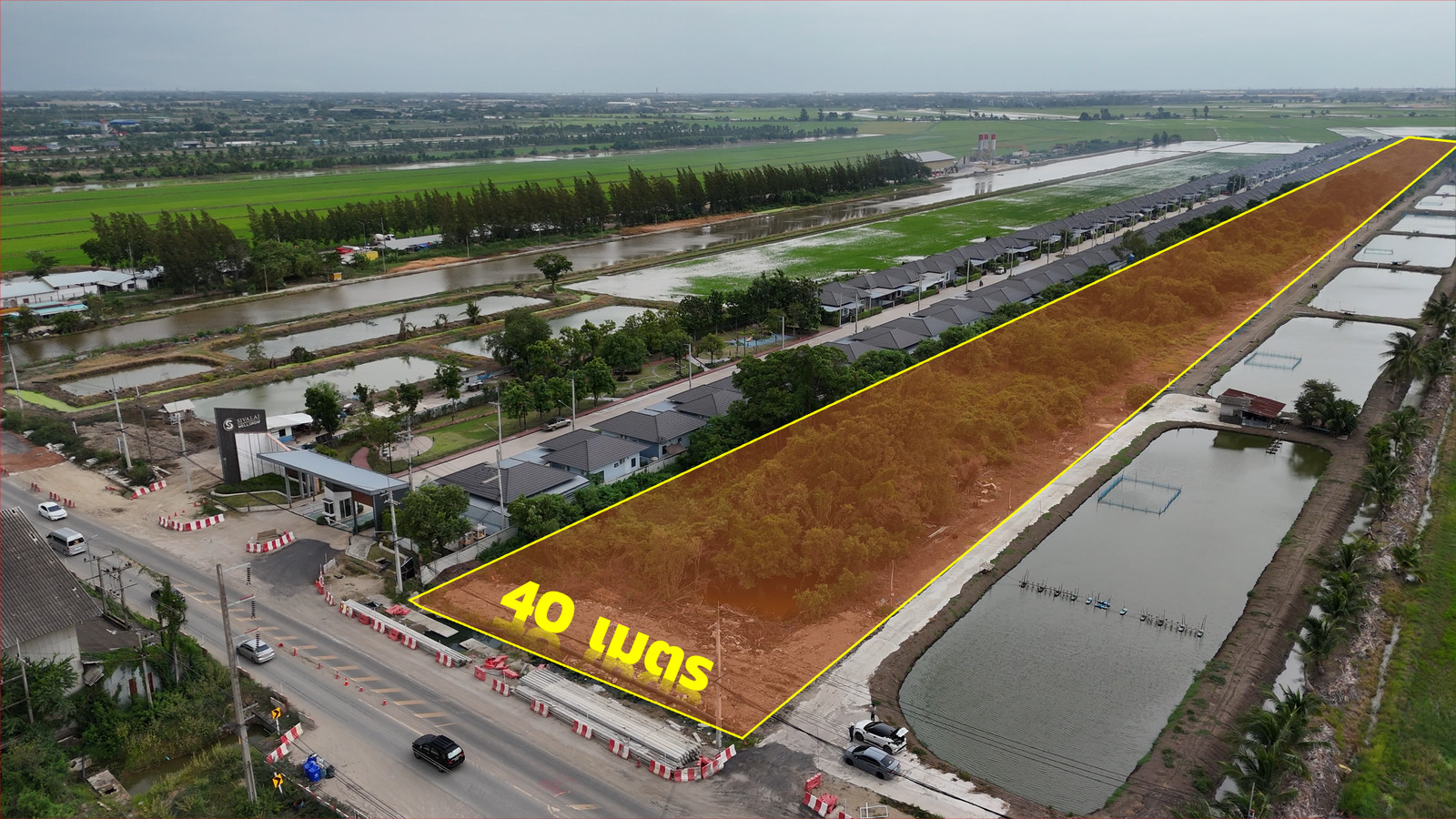 🔥 Large plot of land for sale, 27 rai, on Pimpawat Road. Near Wellgow City, 3.1 million baht per rai. – รูปที่ 3