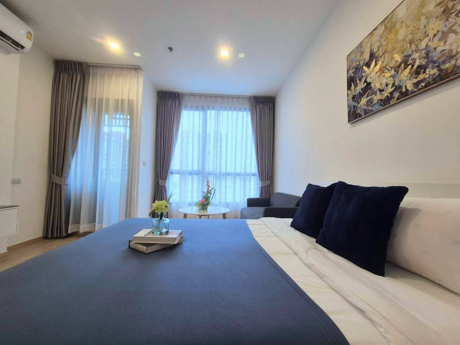 For rent, The Rich Rama 9 - Srinakarin project, beautiful room, fully furnished, ready to move in. – รูปที่ 3