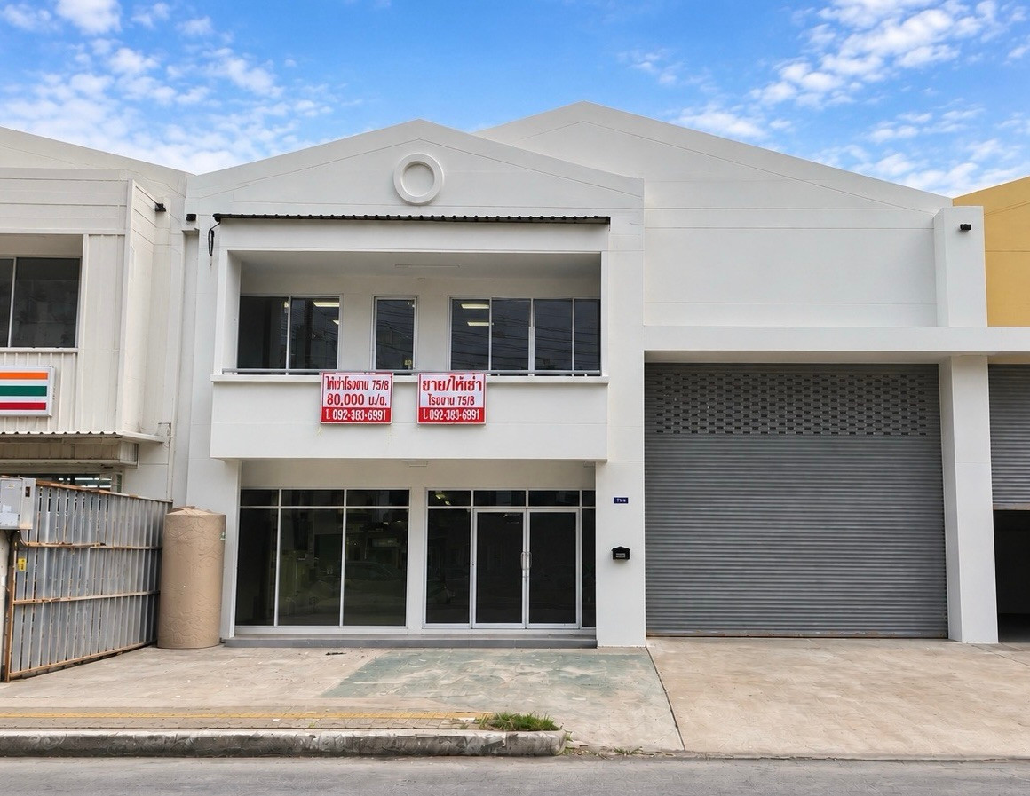 For rent, office, office and warehouse, 2-story building, MMC Nava Nakhon Project, Khlong Luang, Talat Thai. For rent, office, office and warehouse, 2-story building, MMC Nava Nakhon Project, Khlong Luang, Talat Thai.