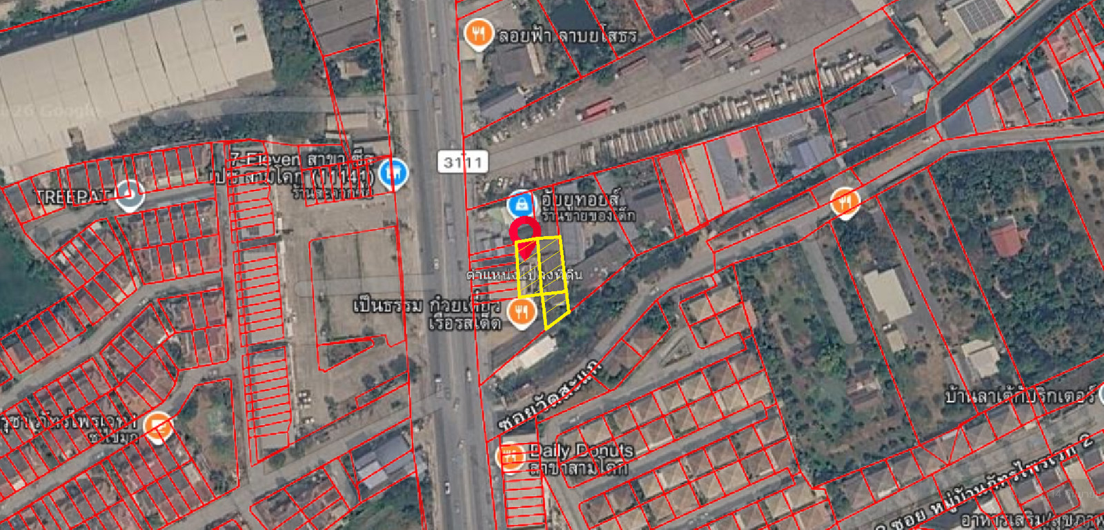 ขายที่ดินเปล่า 125.9 ตร.ว. ติดซอยวัดสะแก ถนนสาย 3111 สามโคก ปทุมธานี ขายที่ดินเปล่า 125.9 ตร.ว. ติดซอยวัดสะแก ถนนสาย 3111 สามโคก ปทุมธานี