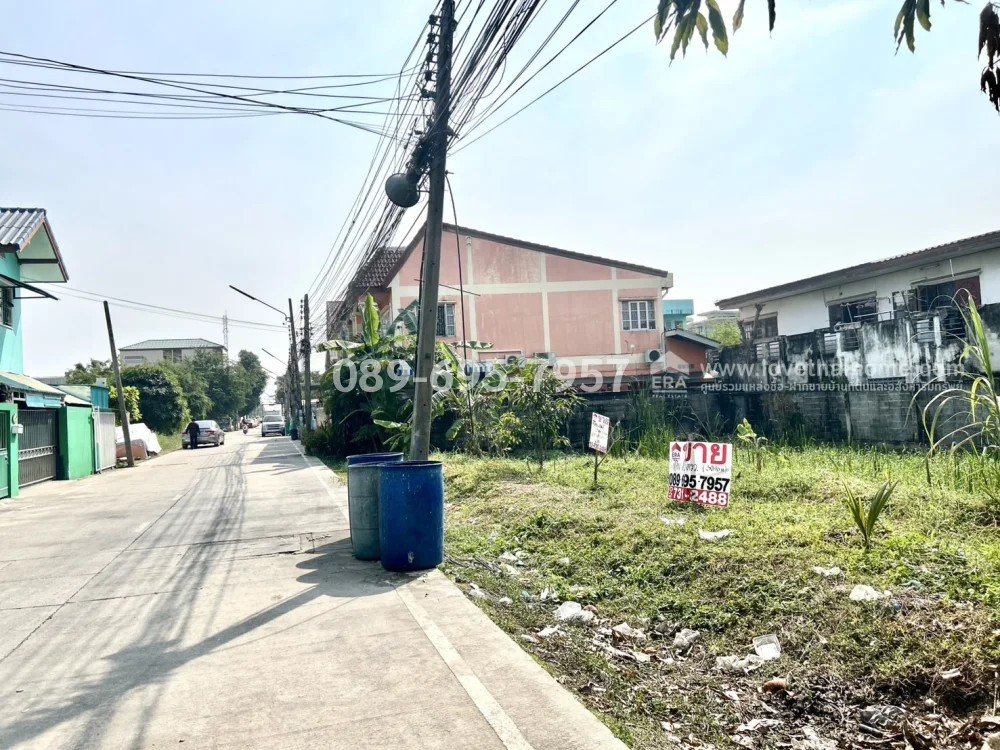 Land for sale Rangsit-Nakhon Nayok 41 (Rangsit Khlong 2), Soi Ronachai, area 119 sq m., beautiful rectangular plot. Partially filled, 500 meters from the main road, near Future Park Rangsit, price 20,000 baht per square meter. – รูปที่ 4