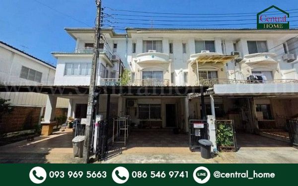 Townhome, 3 floors, 21.9 sq m, Supalai Ville Ekkamai - Ramintra, very good location, cheap price.