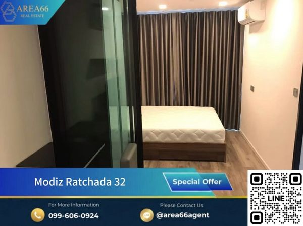 🔥ห้องพร้อมส่งต่อ ราคาน่ารัก เจ้าของดูแลอย่างดีModiz Ratchada 32 