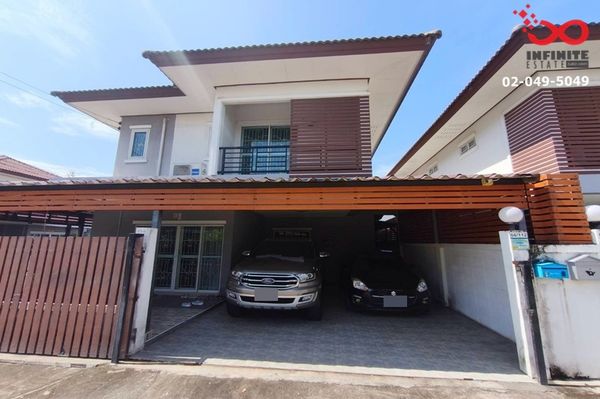 ขายบ้านเดี่ยว 2 ชั้น หลังมุม ม.บ้านเอกกวิน 5 ถนนสังฆสันติสุข กระทุ่มราย เขตหนองจอก