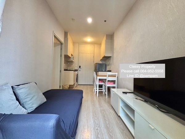 Condo for rent : Noble Revolve Ratchada1 1Bedroom  High floor Fully furnished near MRT Cultural Centre 14,000 baht only 🔥🔥🔥