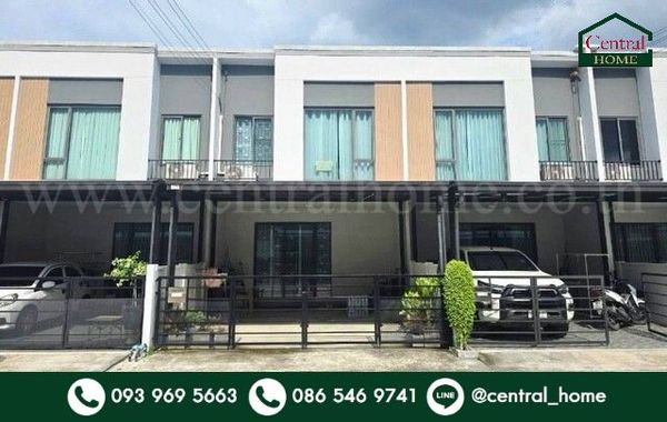 2-story townhome, Pleno Vibhavadi - Don Mueang, beautiful house, good location, cheapest in the project.