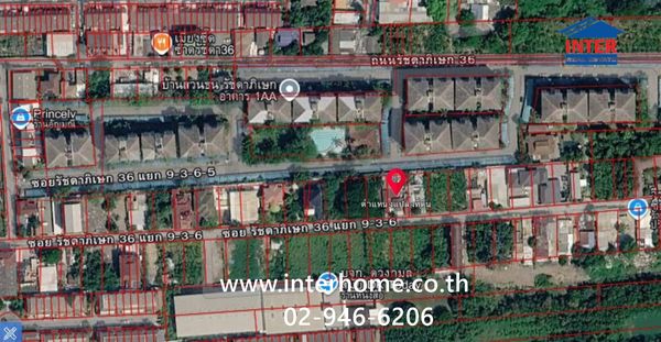 ที่ดินเปล่า 106 ตร.ว. ที่ดิน ซอยรัชดาภิเษก36 แยก9-3-6 ซอยเสนานิคม1 ใกล้มหาวิทยาลัยจันทร์เกษม ใกล้หมู่บ้านสวนธนรัชดาภิเษก เขตบางเขน กรุงเทพมหานคร 