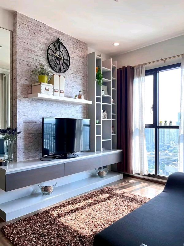 ✨🚇 29th floor, open view, 35.1 sq m. • Fully Furnished • Near BTS Phra Khanong