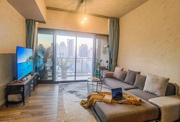 LTH16176 - Luxury Condo FOR SALE The Lofts Asoke 86 sqm. 2 Beds 2 Baths Near MRT Phetchaburi 20.2MB with Tenant