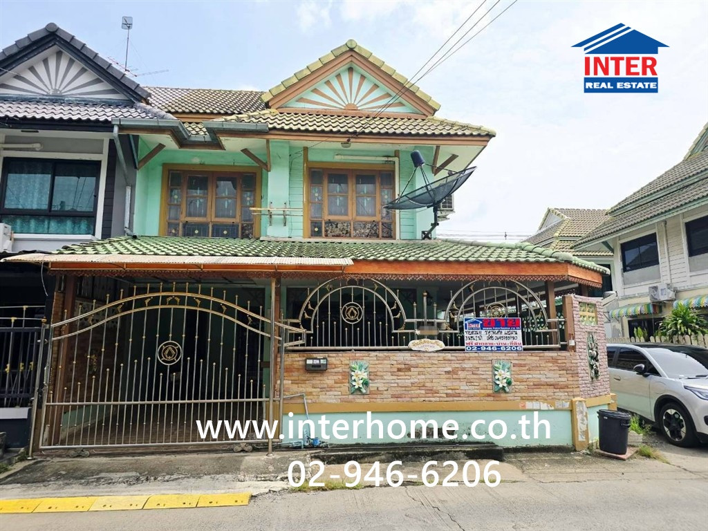Townhouse, 2 floors, 25.6 sq m, Pruksa Village 13. Rangsit-Khlong Sam Khu Khot-Khlong Luang Public Works Road, Khlong Luang Road, Khlong Luang, Pathum Thani