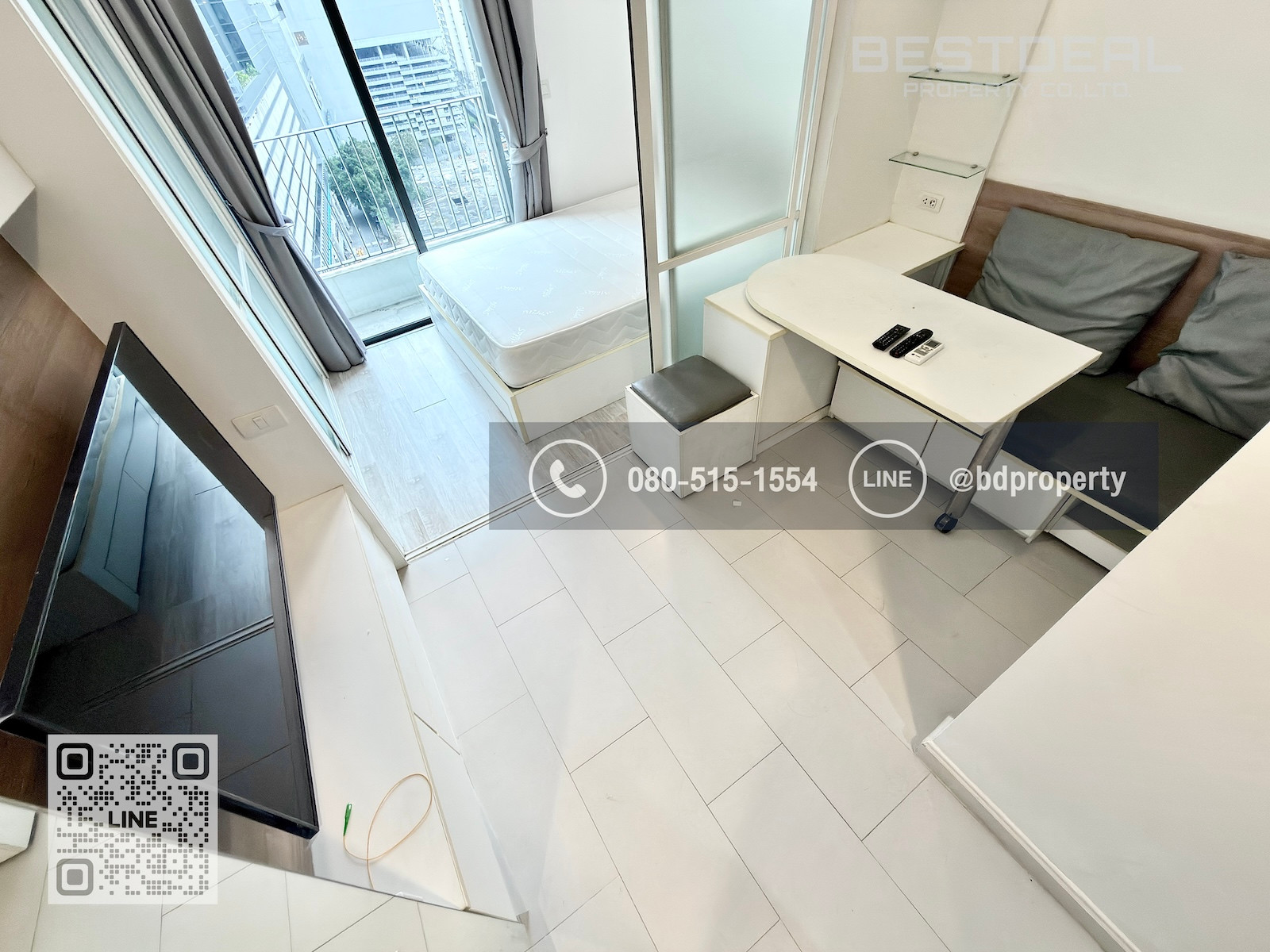 Bestdeal  FOR RENT Studio 22 sqm. Rental 13,000 THB /month CONDO “IDEO MOBI RAMA 9” Near Phraram Kao 9 MRT Station 80 meters.