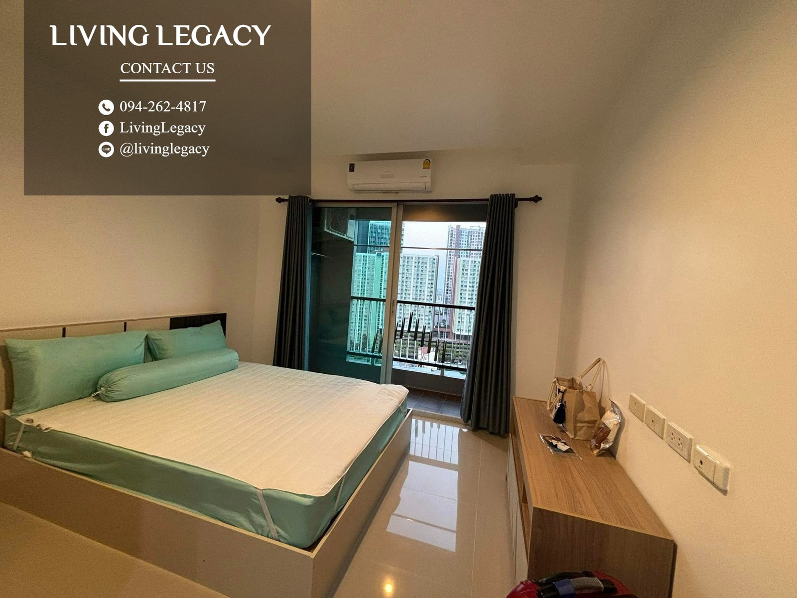 SKVJ8W เช่าด่วน คอนโด Asakan Place Srinakarindra 26 ตร.ม. | ชั้น 18 | 1 ห้องนอน | 1 ห้องน้ำ 7,500 บาท/เดือน line id : @livinglegacy – รูปที่ 3