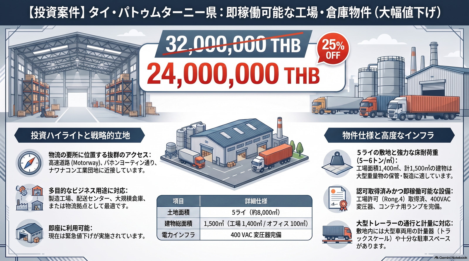 URGENT SALE! READY-TO-USE FACTORY FOR SALE | KHLONG LUANG, PATHUM THANI PRICE REDUCED: THB 32M → ONLY THB 24M! URGENT SALE! READY-TO-USE FACTORY FOR SALE | KHLONG LUANG, PATHUM THANI PRICE REDUCED: THB 32M → ONLY THB 24M!