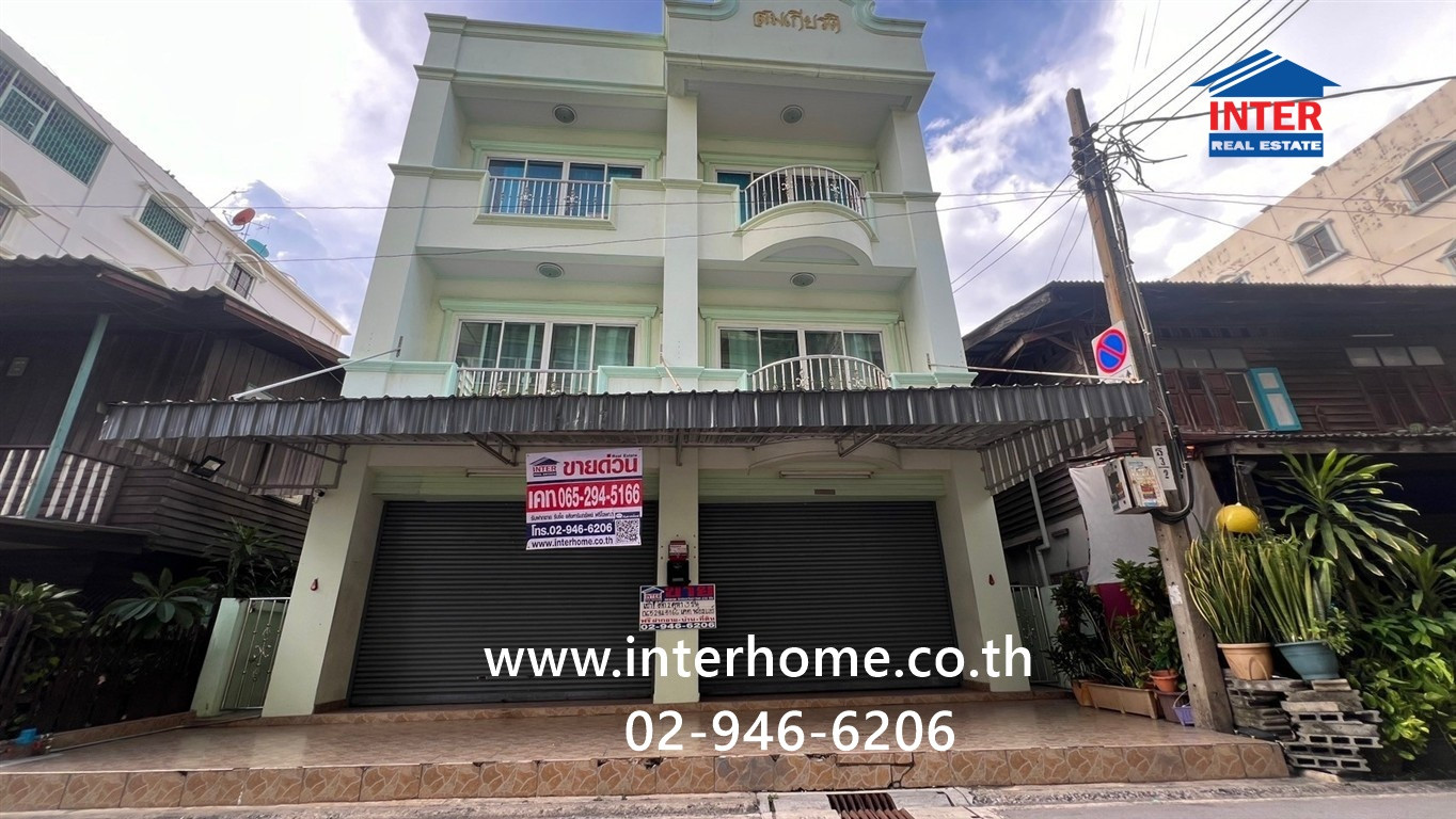Commercial building + house for rent, 3 floors, 50 sq m. Commercial building + house for rent, near Vichaivej Hospital, Fai Chai Intersection, Soi Charansanitwong 33. Charansanitwong Road, Phran Nok Road, Bangkok Noi District Bangkok