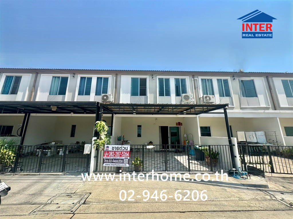Townhouse, 2 floors, 17.4 sq m, Pruksa Suksawat-Pracha Uthit Village 2. Suksawat Road Suksawat-Khu Sang Road Phra Samut Chedi, Samut Prakan